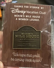 2025 Disney Vacation Club DVC Lounge McKim’s Mile House Exclusive Carded Pin NEW