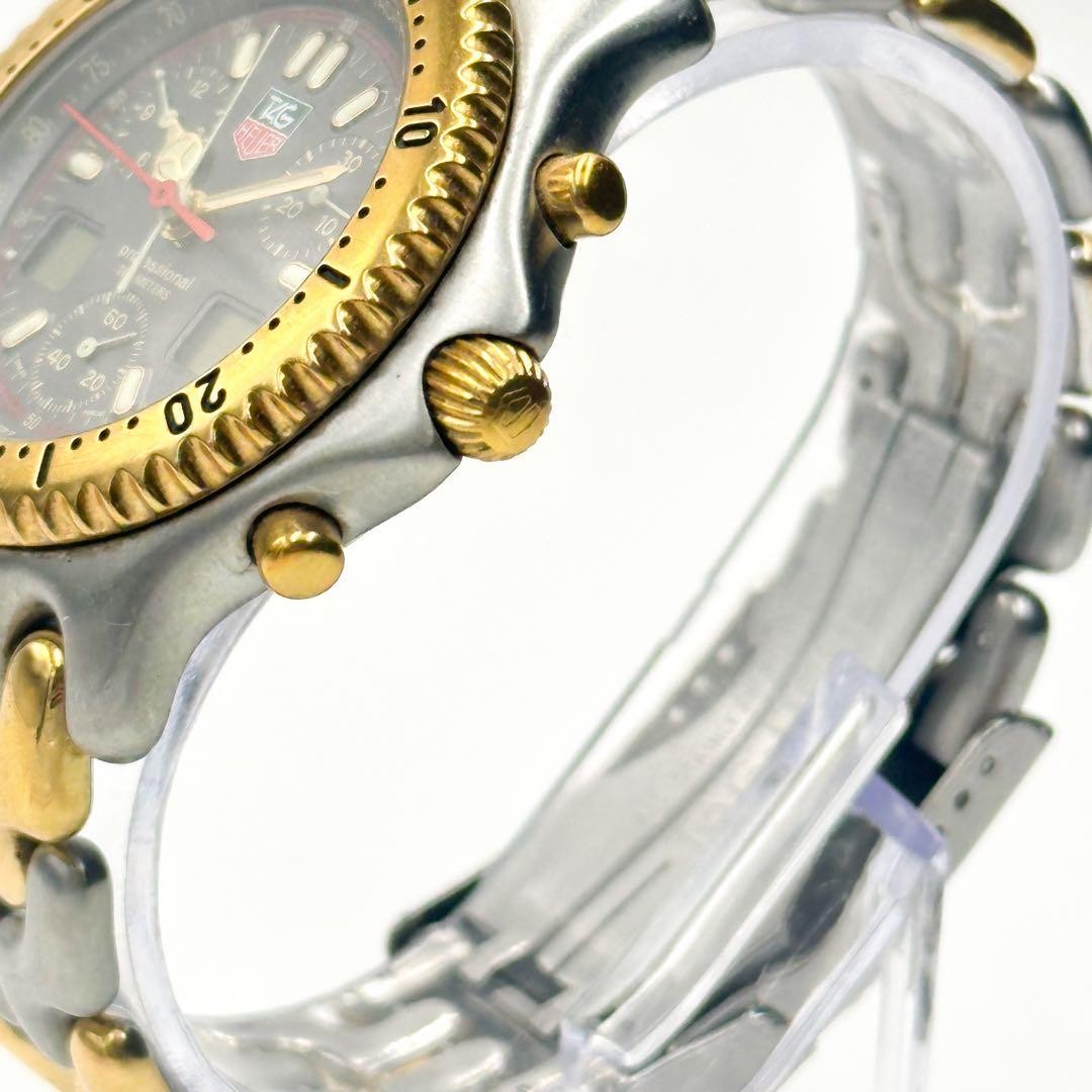 Tag Heuer Senna Model 57 Quartz Watch SS Gray Dial Two Tone 38mm Case Men's image 4