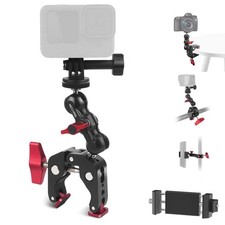 Camera Mount Clamp, Super Clamp with Dual Ballhead Magic Arm for/Phone Holder...