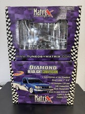 Matrix Diamond Headlight Conversion 76 H4 Halogen Lens Kit Pair Nos