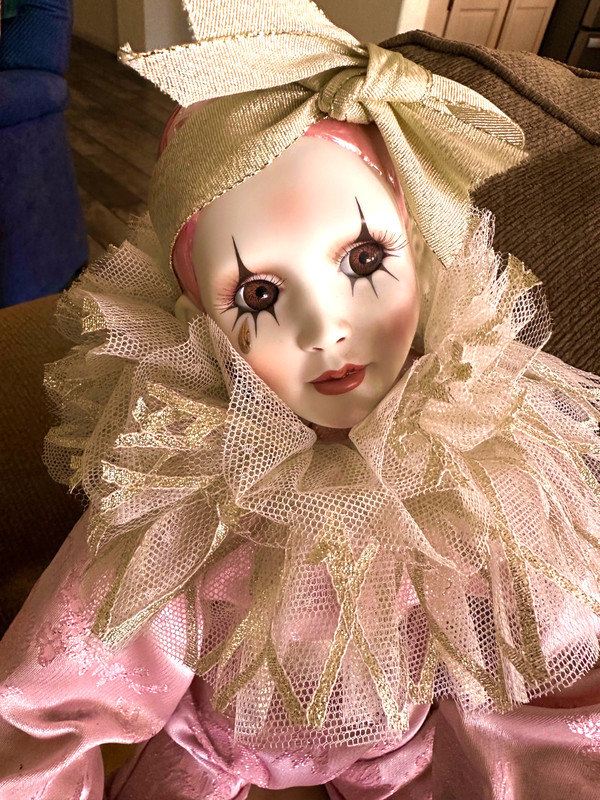 Porcelain Clown Doll "The Dreamer" artist Kay McGee for Hamilton Coll 1993