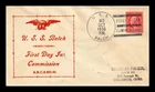 US COVER USS BALCH FIRST DAY IN COMMISSION NAVAL CANCEL