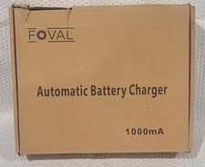 Foval Automatic Trickle Battery Charger 12V 1000mA Smart Battery Charger