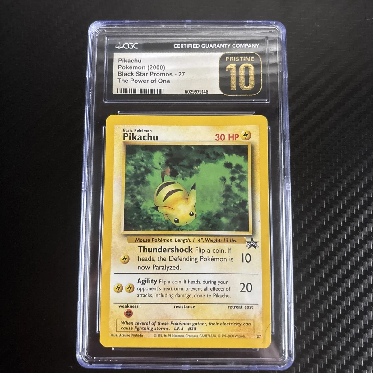 Pikachu Pokémon TCG Grade 10 Nintendo Individual Collectible Card