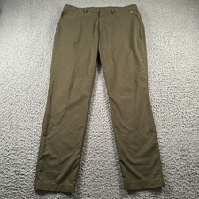 J.Lindeberg Pants Mens 33x30 Elof Golf Pant Olive Stretch Performance Recycled
