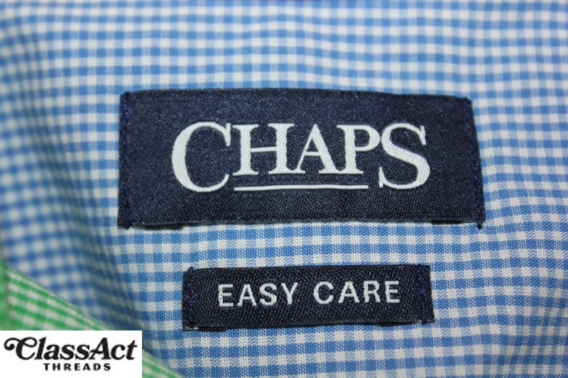 CHAPS Colorblock Patchwork Checked Button Up Butt… - image 8