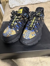 Versace Trigreca Men's Blue Sneakers Size 43eu/Us 10
