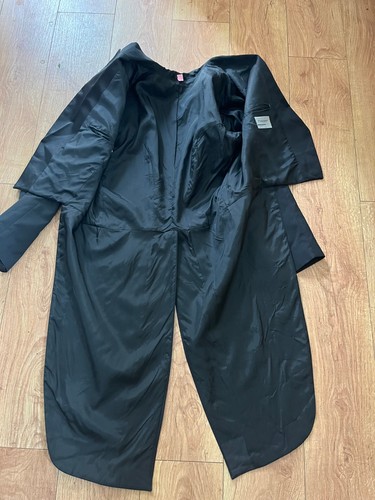 Men's Traditional Black Formal Tails Coat-46" Chest - Picture 6 of 8