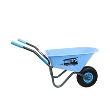 Kinderschubkarre blau Feuerwehr Schiebkarre Metallschubkarre Gartenkarre