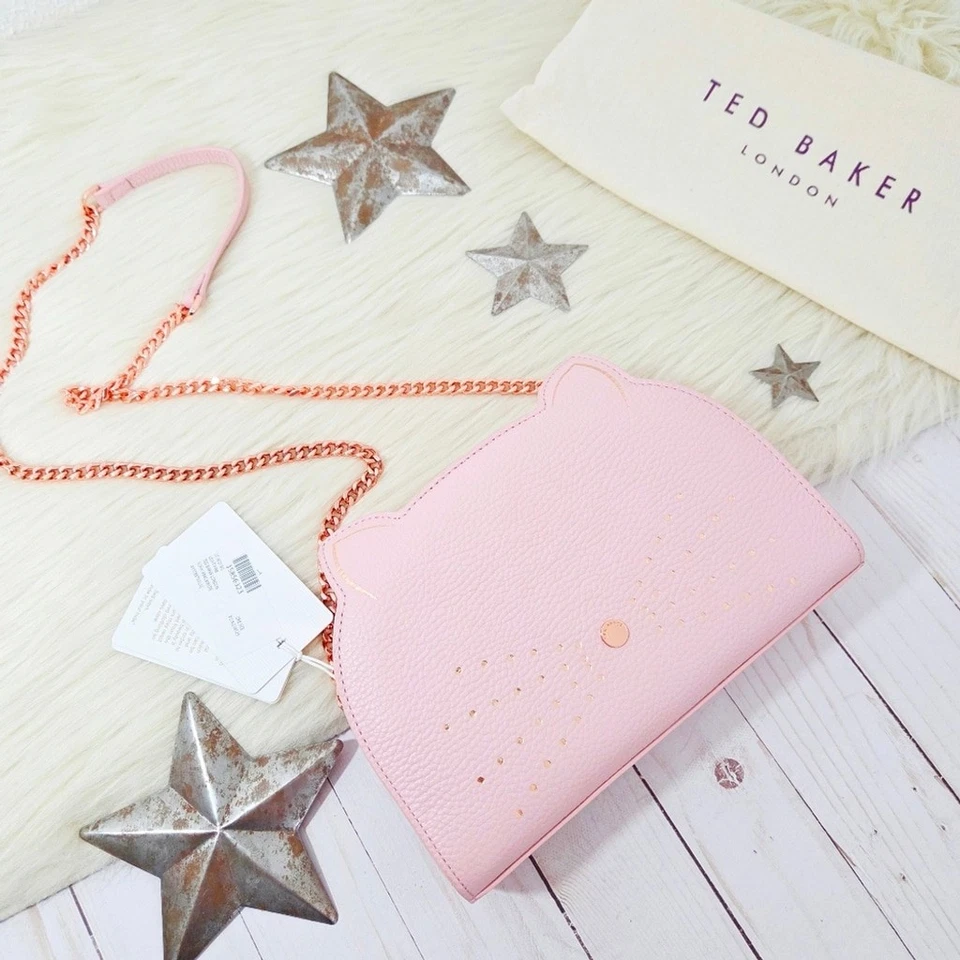 Ted Baker Kirstie Cat сумка через плечо светло-розовый розовое золото пастель маленький новый с Ярлыками - Изображение 4 из 4