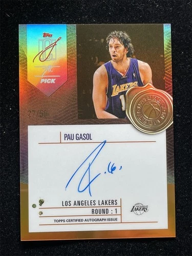 2025 Topps Signature Pau Gasol Orange (RAW)