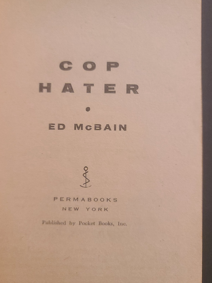 Cop Hater By Ed McBain 87th Precinct Series 1 1962