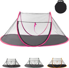 Portable, Foldable Outdoor Cat Tent for Dogs and Small Animals, Rose Red