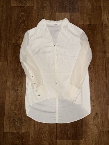 Helmut Lang, Vintage Helmut Lang Morse Drape Shirt Womens Size M Rare Tee Casual Dress Blouse