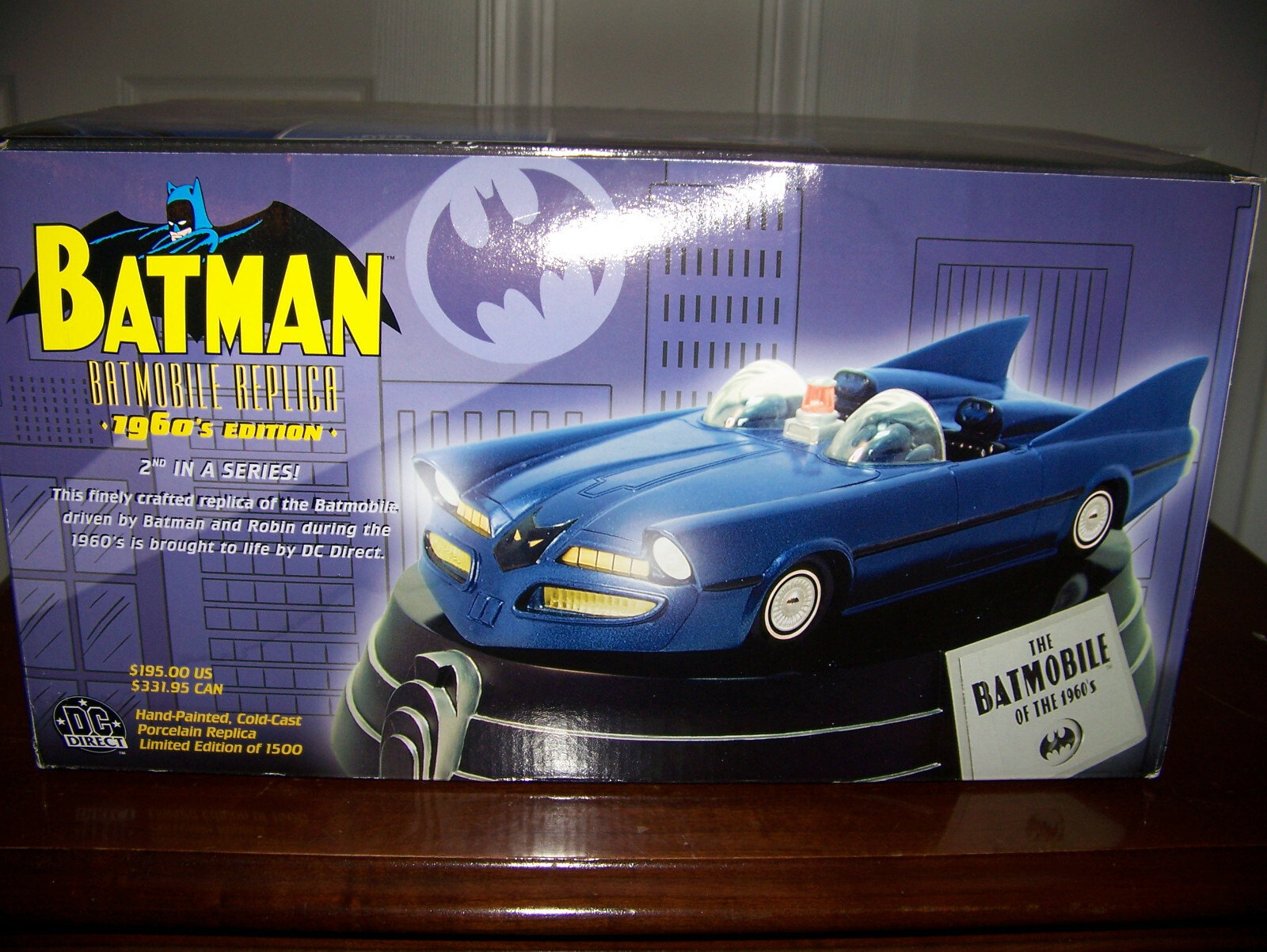 DC DIRECT BATMAN BATMOBILE REPLICA 1960s EDITION - SUPER LOW