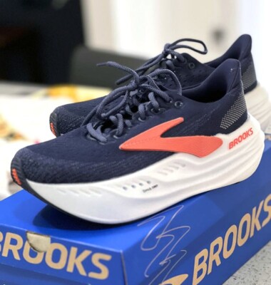 【25cm】BROOKS Glycerin MAX Limited Color New Brooks Glycerin Max Womens Color Peacoat/Blue Ribbon/Hot Coral