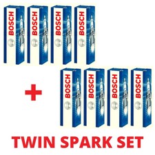 8x Bosch Spark Plugs for ALFA SPIDER 155bhp 916 2.0 98->00 TWIN SPARK Nickel