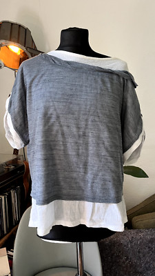 Oversized T-Shirt. Asymmetrisch. Style. Handgefertigt Einzelstück DaWanda 2/36
