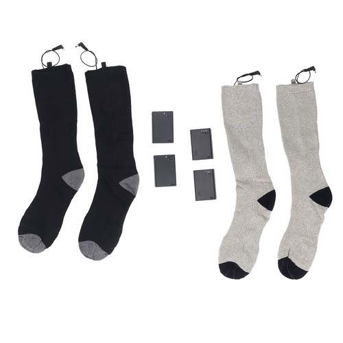 Electric Heated Socks Men Women Rechargeable 2 Sided Heating Washable Portabl FF - Picture 5 of 29
