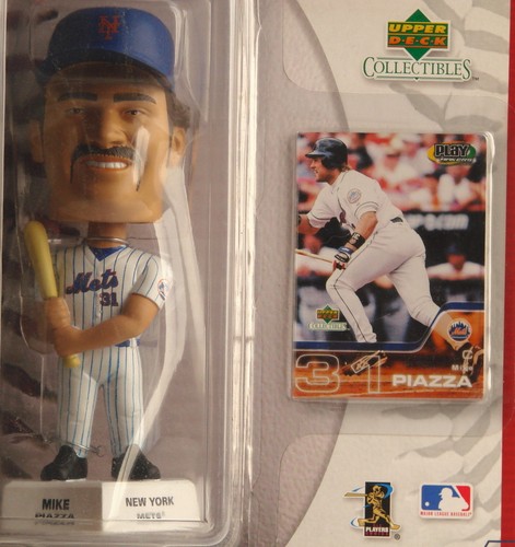 MIKE PIAZZA New York Mets 2002 Play Makers By Upper Deck Bobblehead Figurine - Picture 2 of 8