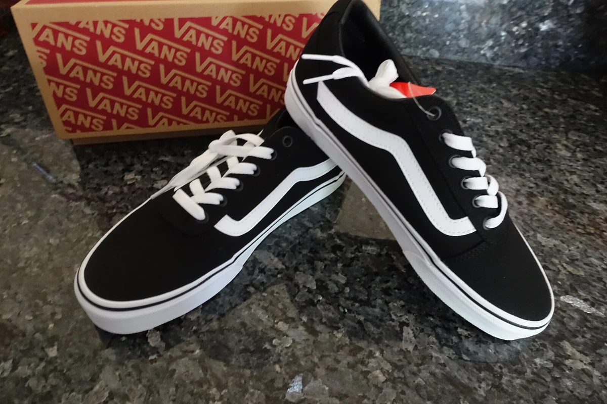 Black and white vans size 9 Clearance