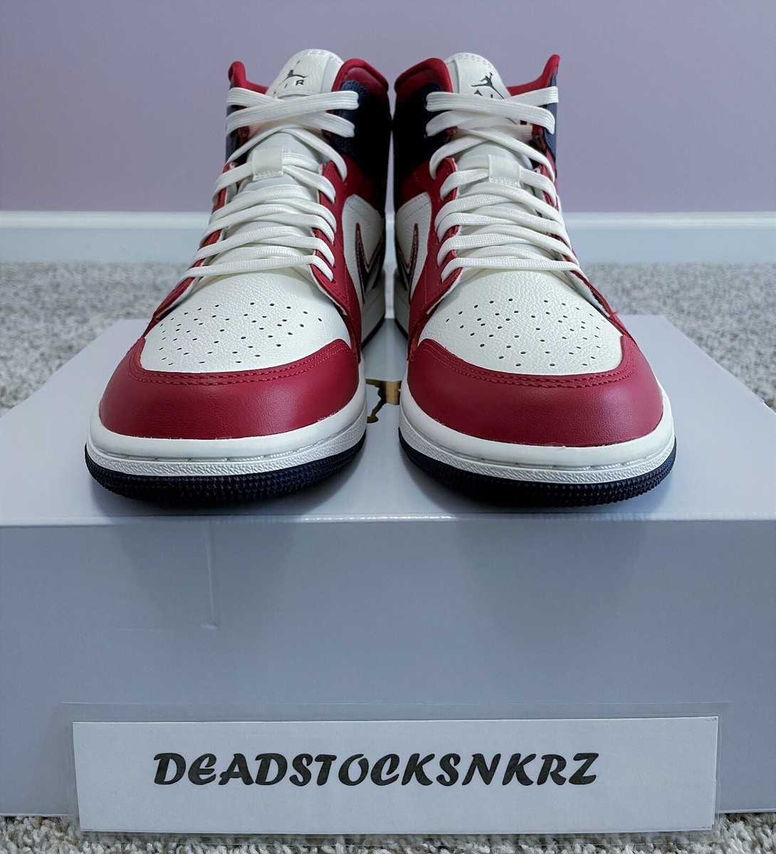 W Nike Air Jordan 1 Mid SE USA DQ7648 600 Unisex Adult Sizes W Nike Air Jordan 1 Mid SE USA DQ7648 600 Unisex Adult Sizes