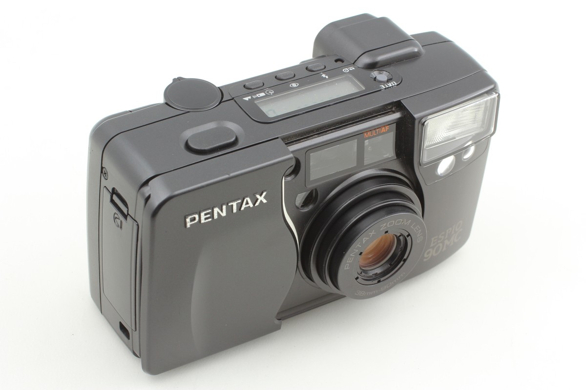 🎦VIDEO👀RARE Black [N MINT] Pentax Espio Silver 90MC Point
