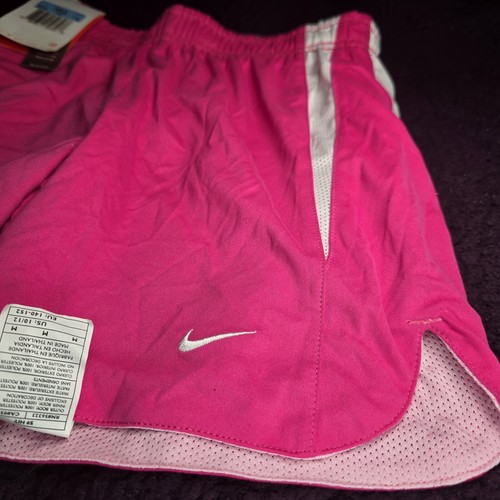 NEW Nike Reversible Athletic Shorts- Girls/Kids MEDIUM- Pink & White-Basketball - Picture 3 of 6