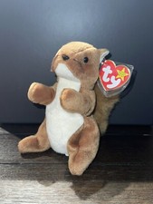 RETIRED ORIGINAL Ty Beanie Baby NUTS the Squirrel 1996 Rare w Errors