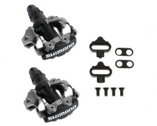 Pedali bici MTB Shimano SPD PD-M520 mountain bike pedals nero tacchette incluse