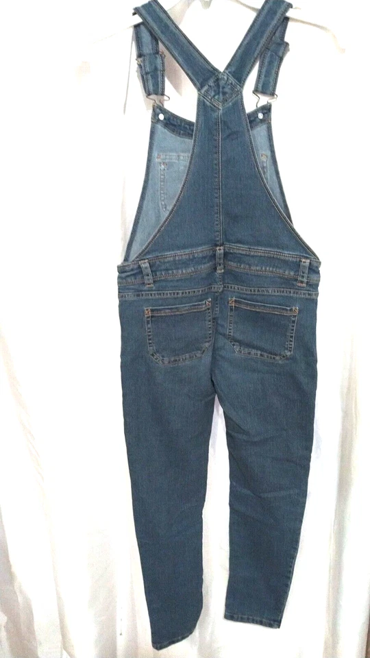Girls Overalls, Blue Denim, Size 10/12 - Image 4 of 4