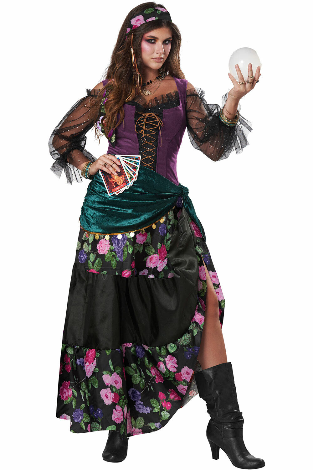 California Costume Adult Women Gypsy Fortune Teller halloween outfit 01108