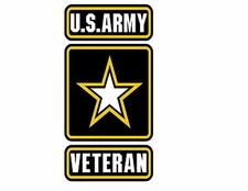 US ARMY VETERAN VINYL DECAL STICKER ARMY STRONG 