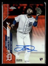 2020 Topps Chrome Travis Demeritte Rookie Autograph Auto Orange /25 U7674