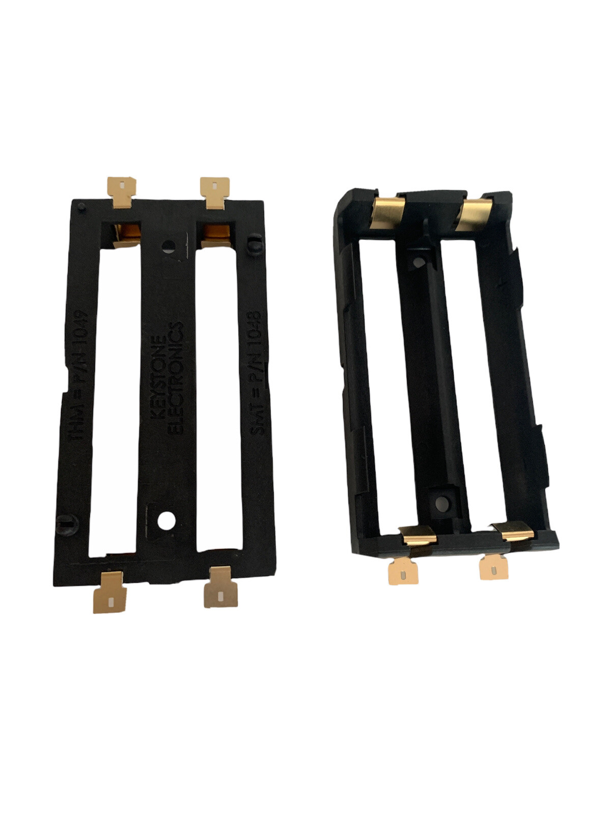 Keystone Electronics 1048 Dual 18650 Battery Holder Tray With Gold Plated Tabs eBay