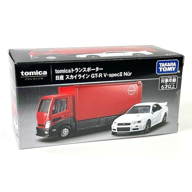 TOMICA PREMIUM Transporter + Nissan Skyline GT-R R34 V TOMICA PREMIUM Transporter + Nissan Skyline GT-R R34 V