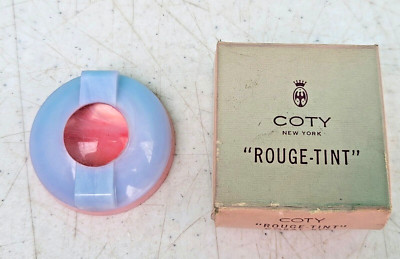 Coty Rouge Tint CORAL RED Unused in Box NOS old original 1950s