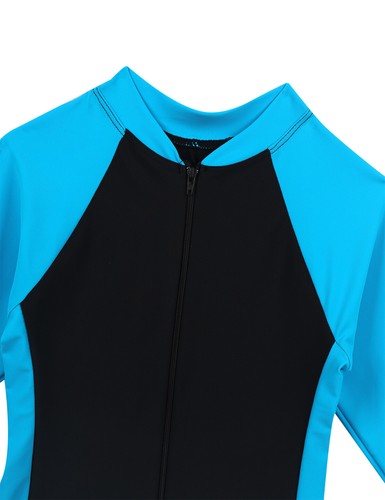 Kids Girls Bathing Suit Long Sleeves Swimsuit Surfing Swimwear Quick Dry Beach - Picture 11 of 44