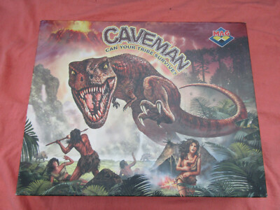 2007 MAKE A GAME (MAG) LTD CAVEMAN BRETTSPIEL 100% KOMPLETT