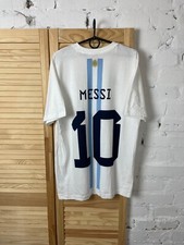 MESSI ARGENTINA TEAM JERSEY FAN FOOTBALL SOCCER STADIUM SHIRT ADIDAS MENS sz M