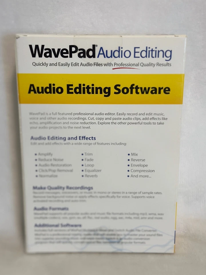 WavePad Audio Editing  PC or Mac by NCH Software Edit Clips and More!! - Image 2 of 4
