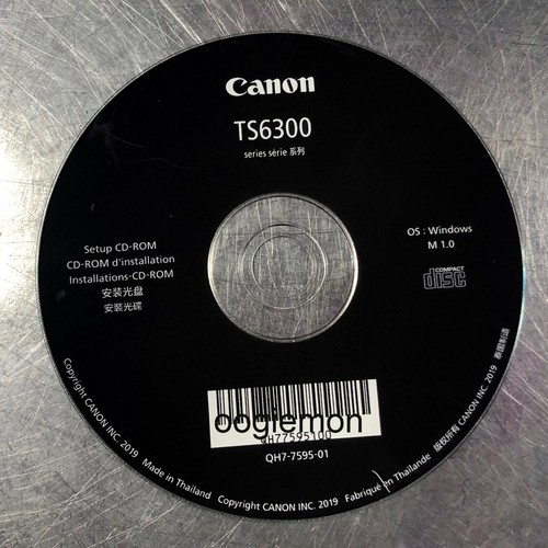 Setup CD ROM for Canon Pixma TS6300 Series Printer Software TS6320 TS6340 Window eBay