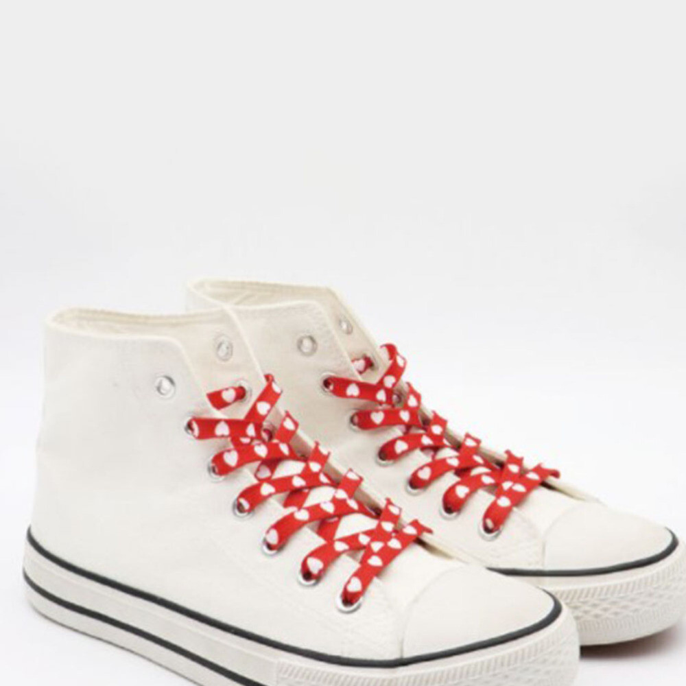 APL 2 Paia Lacci Elastici Piatti Decorativi Bianchi Lacci per