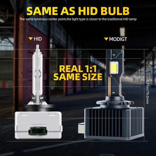 For Jeep Grand Cherokee 2014 2015 -2017 D3S D3R LED Headlight Hi/Low Beam Bulbs - Picture 7 of 17