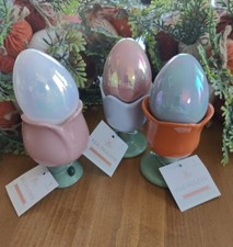 NWT Target Bullseye Playground Easter 2024 Set 3 Viral Tulip Egg Holders W/Eggs