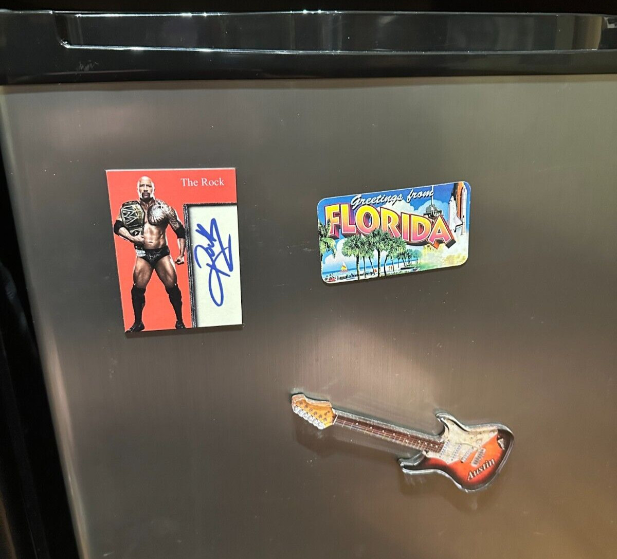 The Rock Dwayne Johnson Sports Card Magnet - WWE view 3