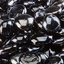 Midnight Black Reflective - Fire Glass Beads for Indoor and Outdoor Fire Pits