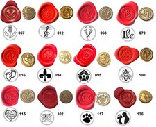 Wax stamp sealing beginners starter kits, choose from 300 sealing designs