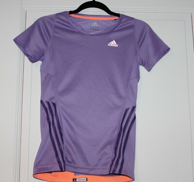 Adidas Supernova Sportshirt Clima Cool Gr. 34 Lila  mit Orange (06) 