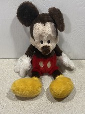 Disney Mickey Mouse Plush Long Pile Brown 18" Exclusive Disneyland Parks